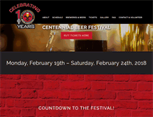 Tablet Screenshot of centennialbeerfestival.com